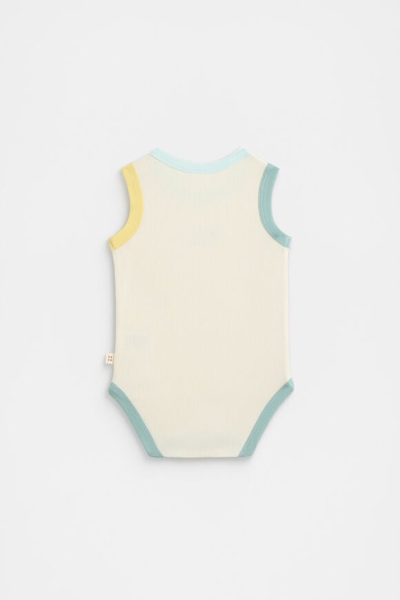 Multi Logo Bodysuit  Buttermilk  hi-res