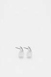 Mini Curved Stud  Silver  hi-res