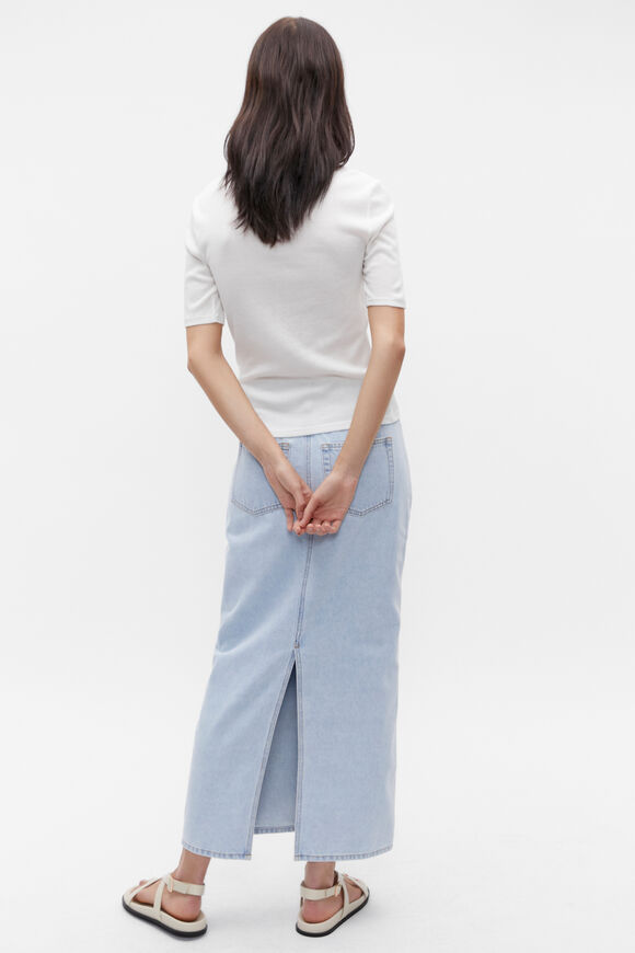 V Neck Half Sleeve Tee  Cloud Cream  hi-res