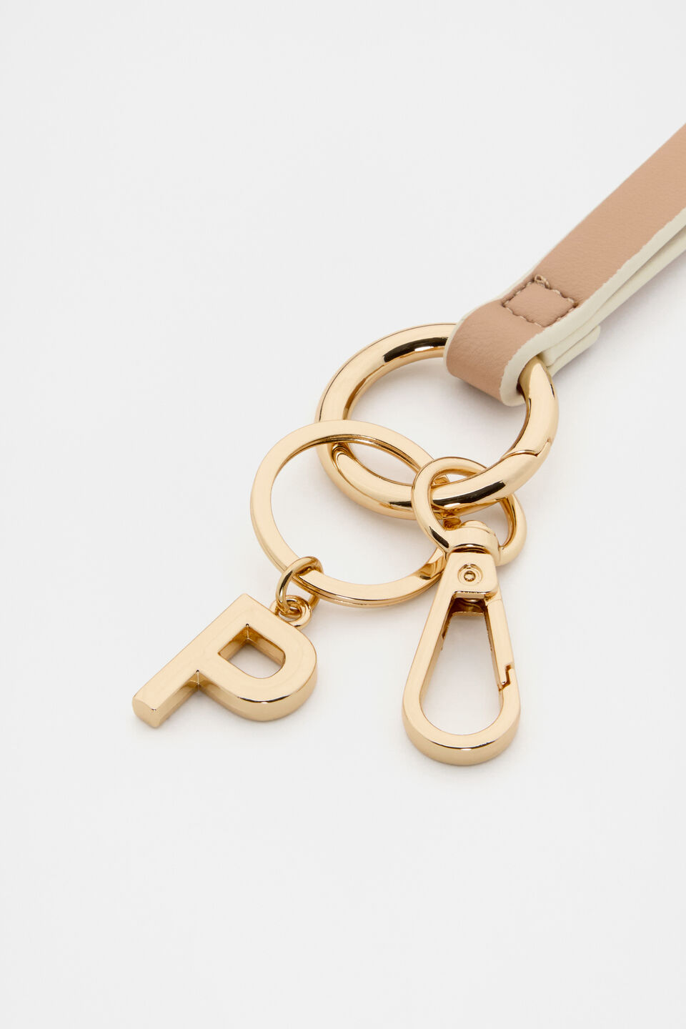 Soft Beige Wrist Letter Strap  P