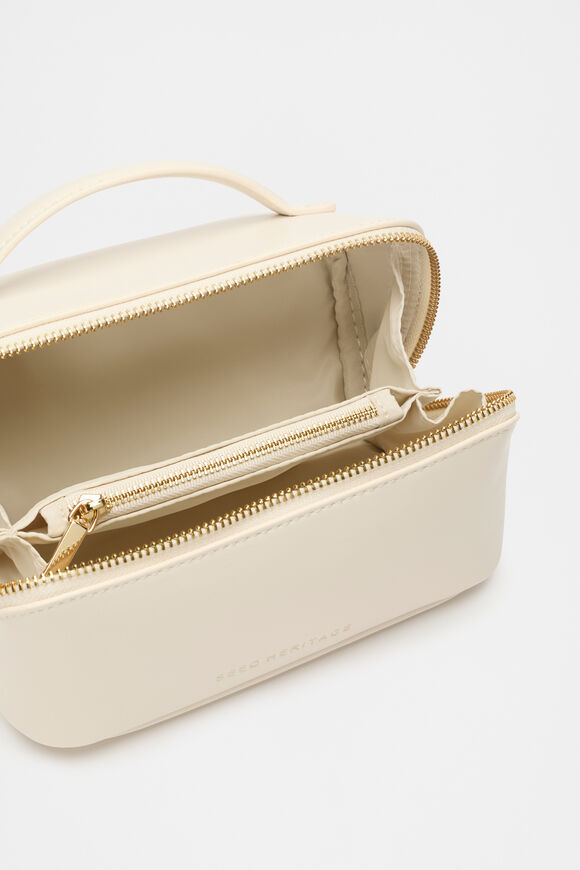 Zip Around Cosmetic Case Small  Stone  hi-res