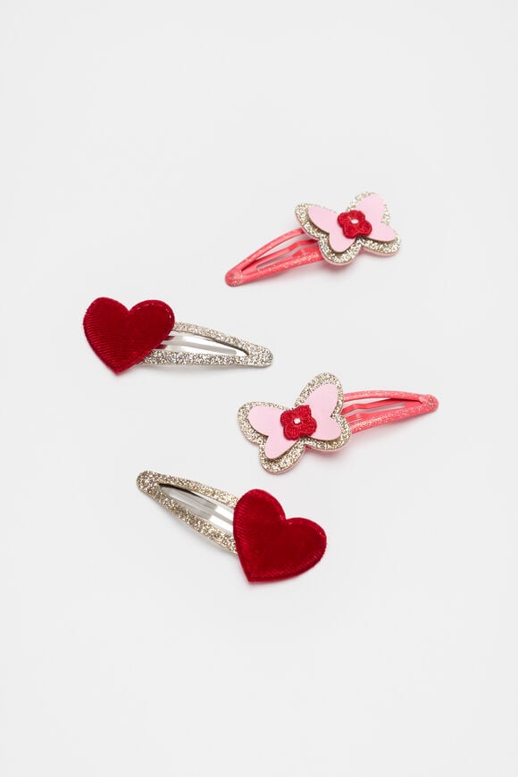 Butterfly & Hearts Snap Pack  Multi  hi-res