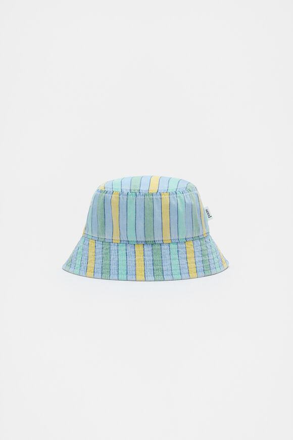 Mini Chambray Stripe Bucket Hat  Multi  hi-res