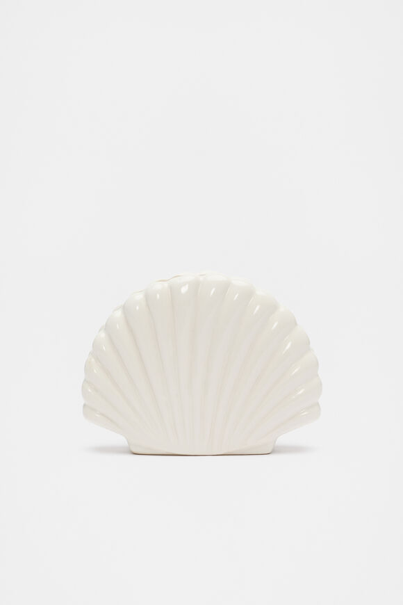 Shell Napkin Holder  Cloud Cream  hi-res