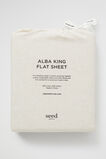 Alba Queen Flat Sheet  Flax Cross Dye  hi-res