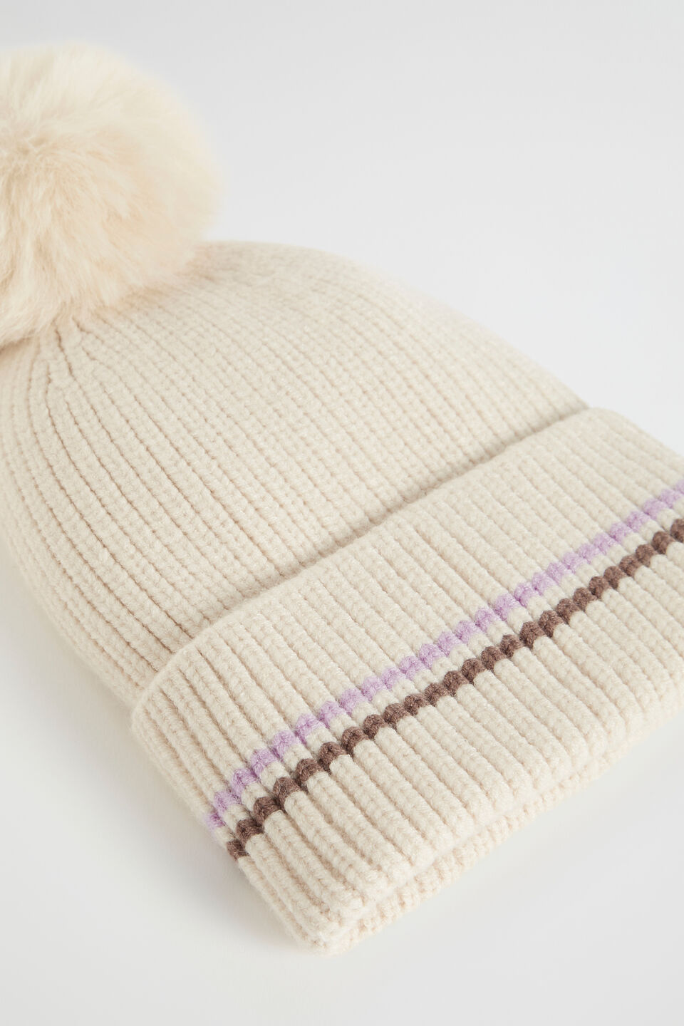 Contrast Stripe Beanie  Multi
