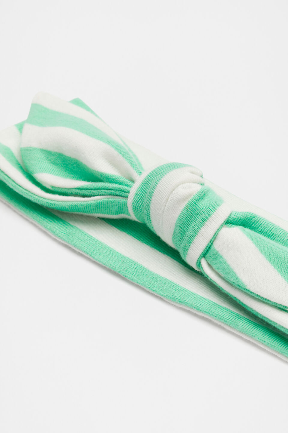 Stripe Rib Headband  Pine Lime Stripe