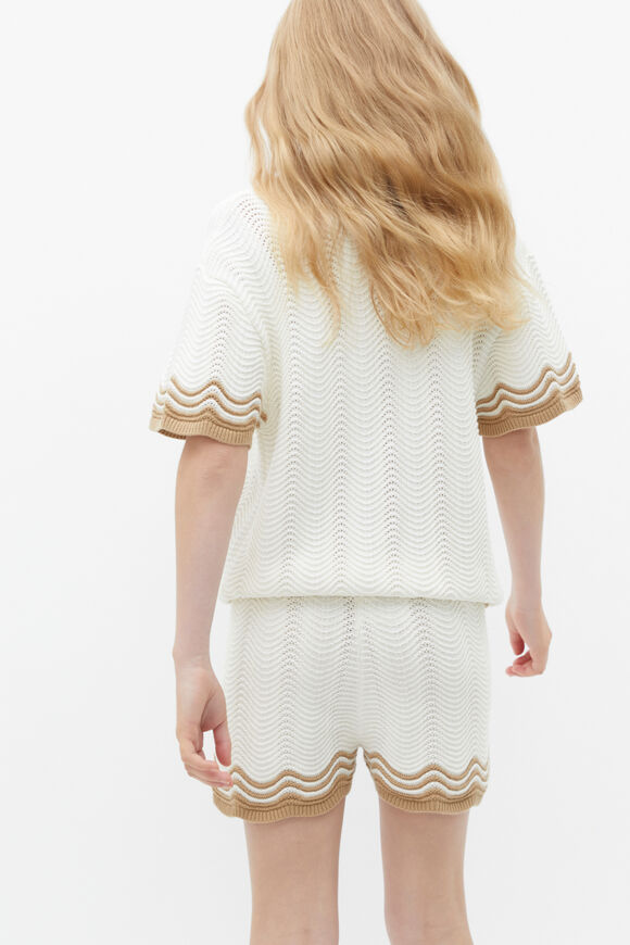 Crochet Knit Short  Marshmallow  hi-res