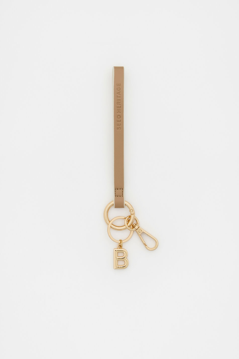 Soft Beige Wrist Letter Strap  B