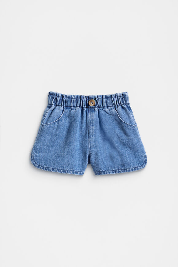Denim Button Short  Classic Blue  hi-res