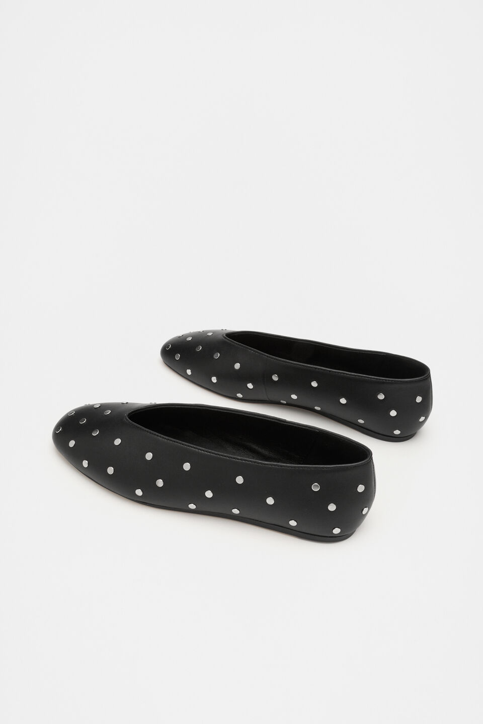 Margot Studded Ballet Flat  Black