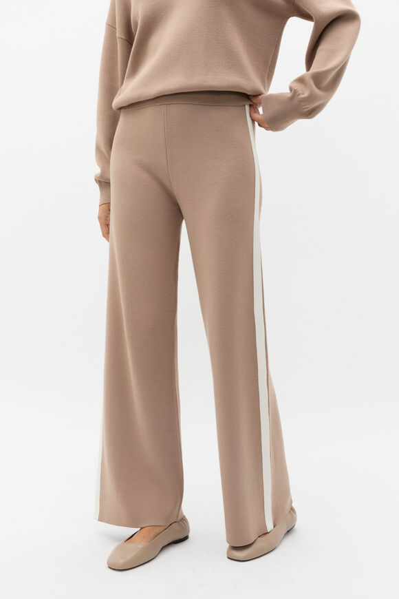 Double Knit Contrast Pant  Cookie  hi-res