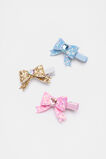 Glitter Bow Duck Clip Trio  Multi  hi-res