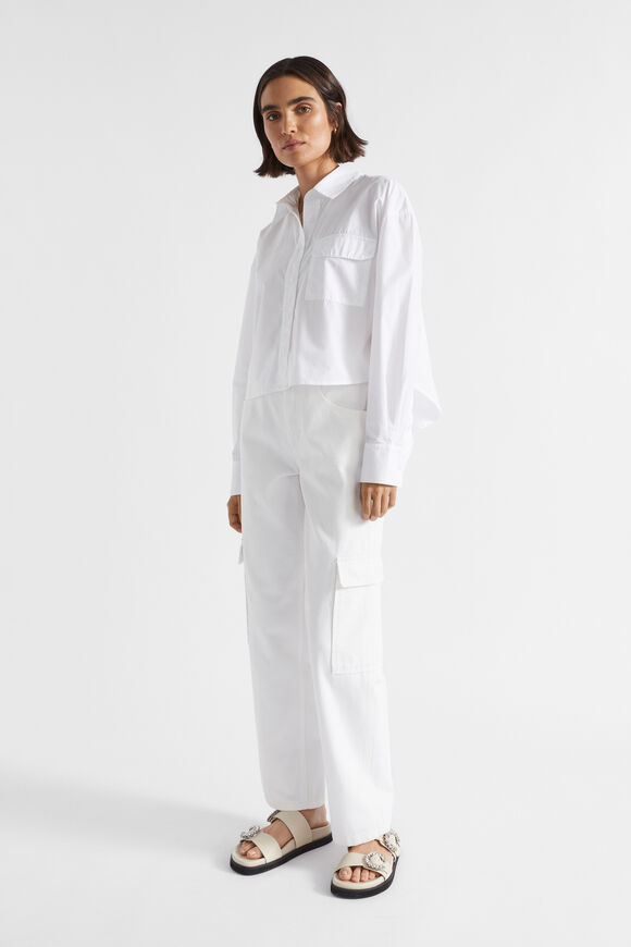 Denim Cargo Pant  Cloud Cream  hi-res