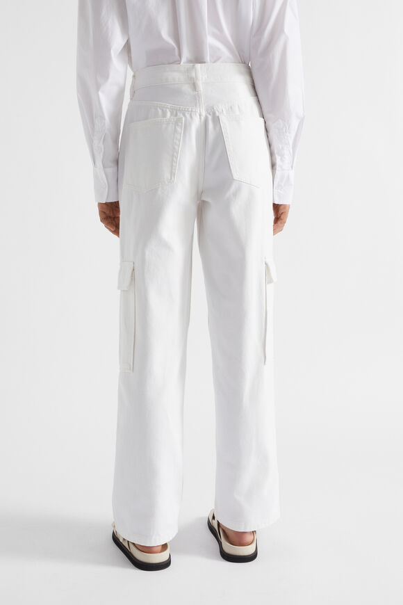 Denim Cargo Pant  Cloud Cream  hi-res