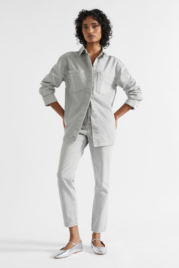 Core Cotton Slim Leg Jean  Silver Wash  hi-res