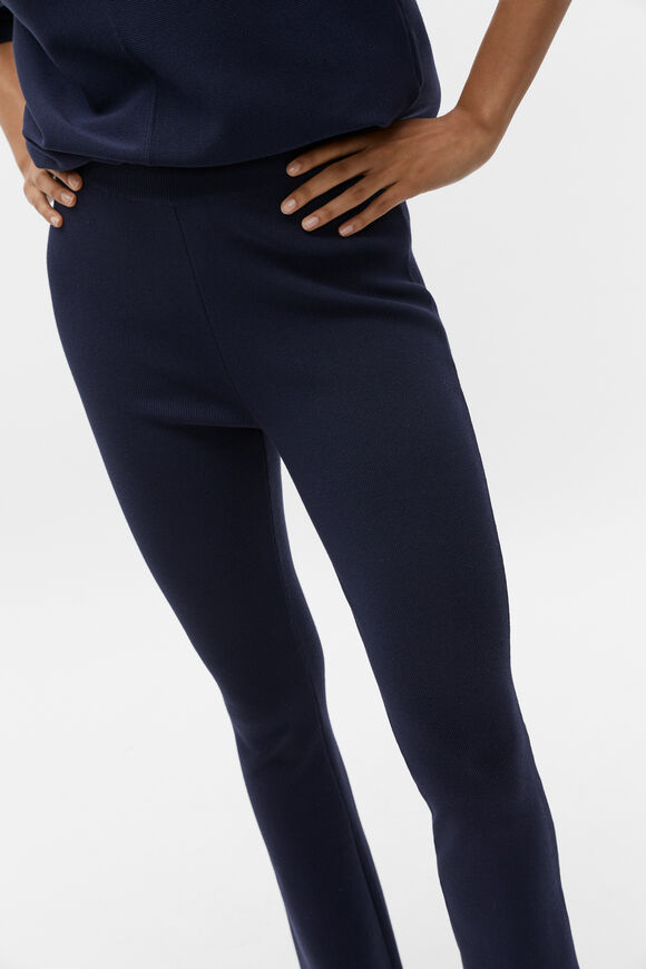 Crepe Knit Kick Flare  Midnight Sky  hi-res