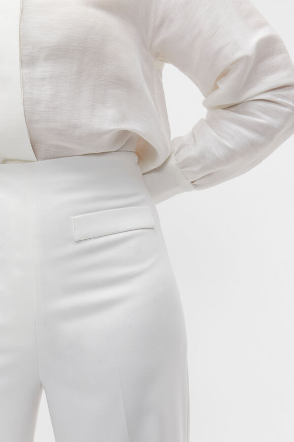 Tailored High Waist Trouser  Cloud Cream  hi-res