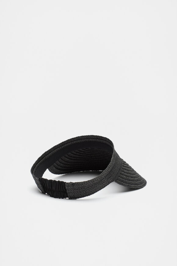 Woven Wrap Visor  Black  hi-res