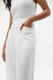Linen High Rise Pleat Pant  Whisper White  hi-res