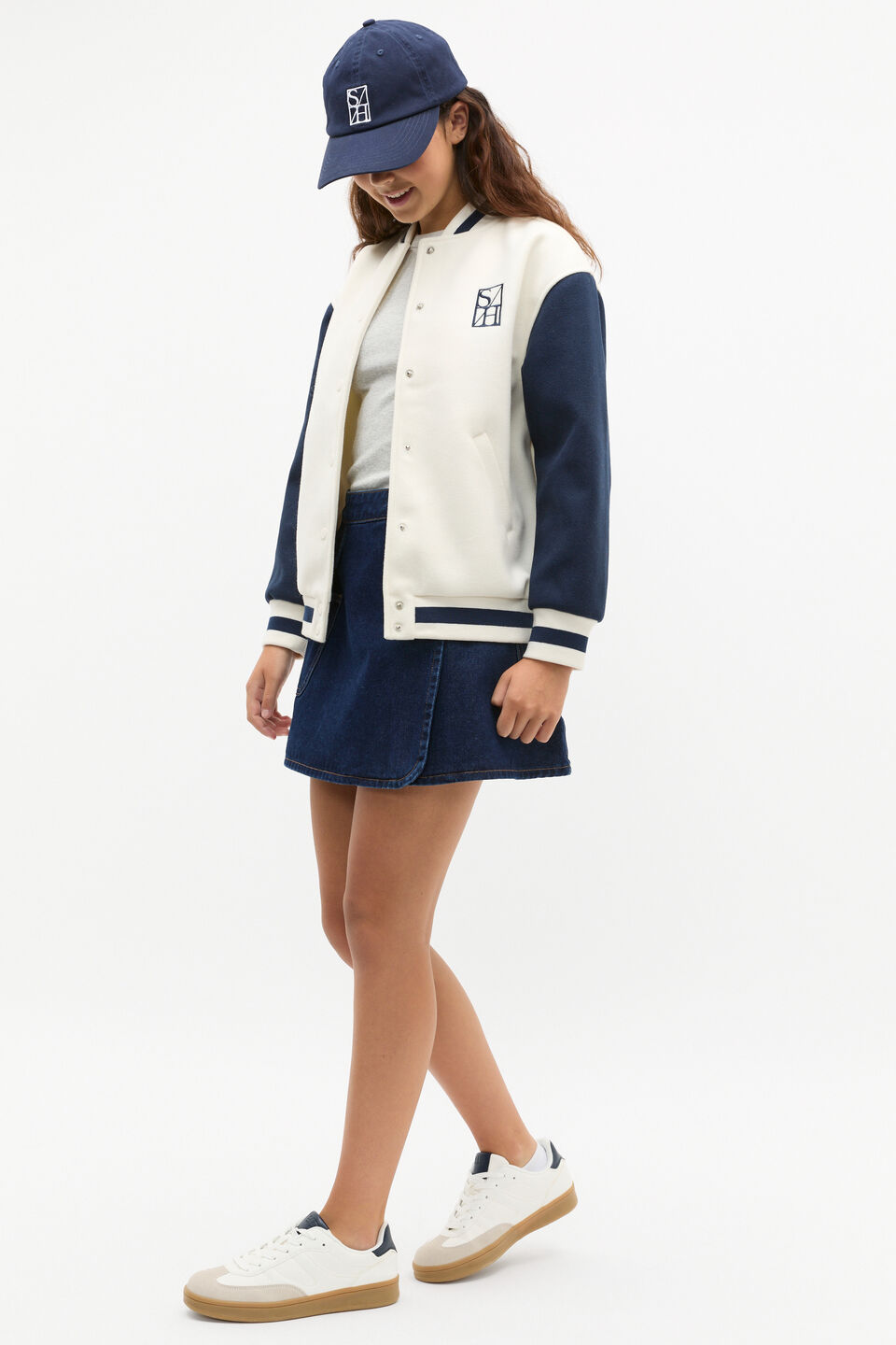 Relaxed Bomber Jacket  Light Cream