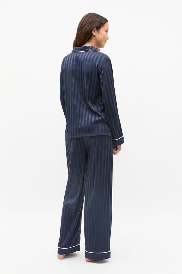 Satin Pyjama  New Navy  hi-res