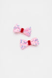 Sequin Bow Duck Clips  Candy Pink  hi-res