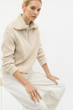Textured Twist Sweat  Oat Twist  hi-res