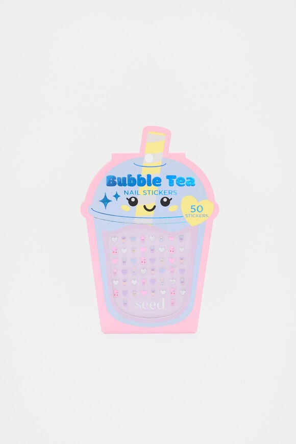 Bubble Tea Nail Stickers  Multi  hi-res