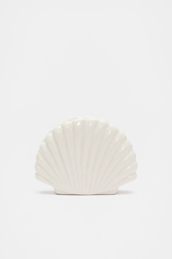 Shell Napkin Holder  Cloud Cream  hi-res