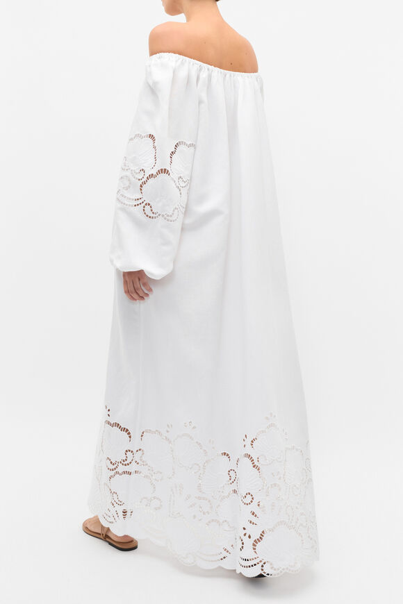 Cutwork Woven Maxi Dress  Whisper White  hi-res