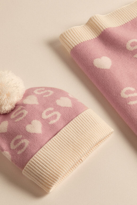 Heart Initial Beanie  H  hi-res