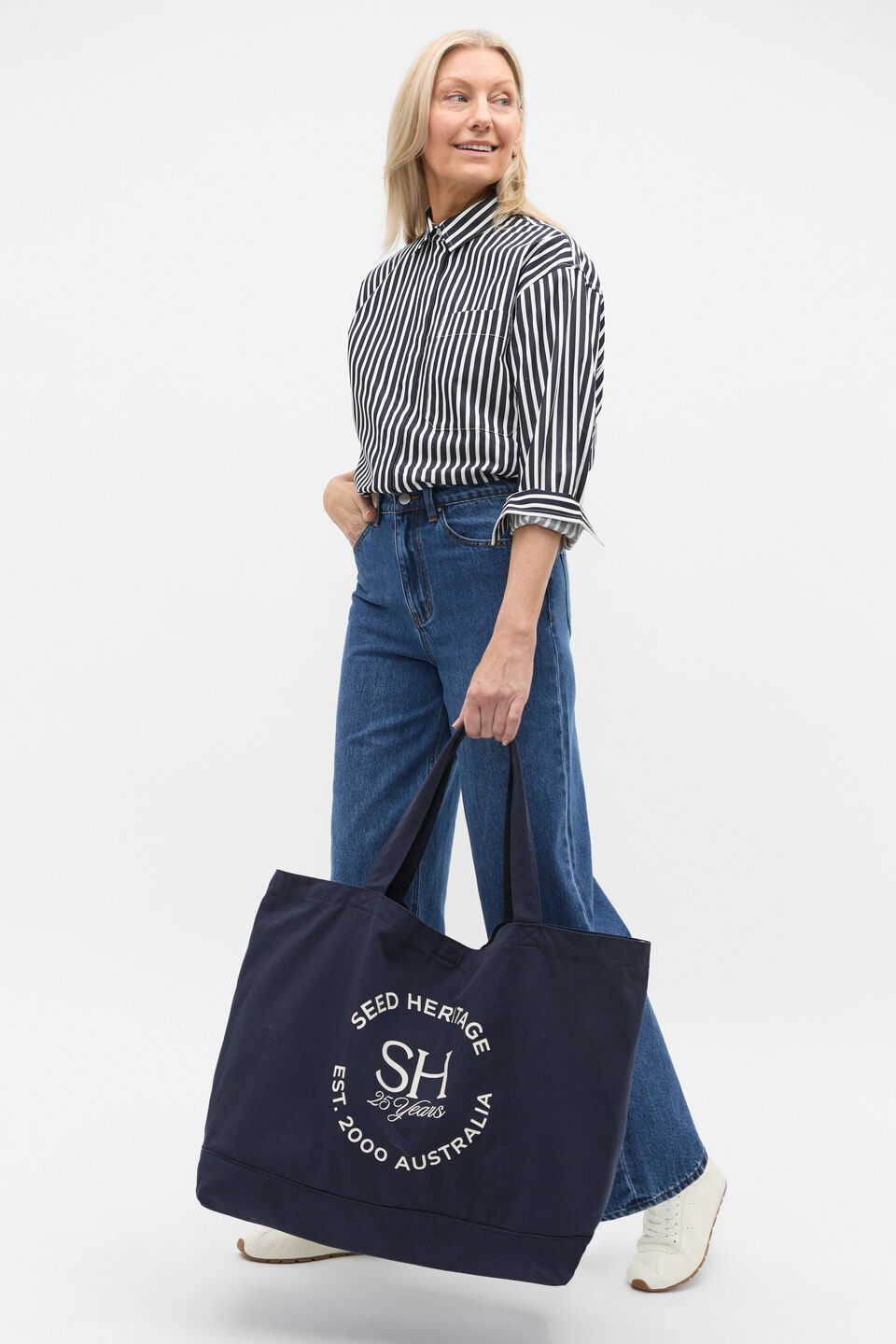 25 Anniversary Canvas Tote  Twilight Blue