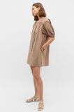 Poplin Full Mini Dress  Nutmeg  hi-res