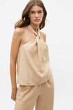 Linen Halter Top  Nougat  hi-res