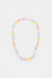 Frosted Flower Elastic Necklace  Multi  hi-res
