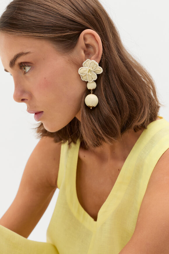 Bloom Orb Earring  Natural  hi-res