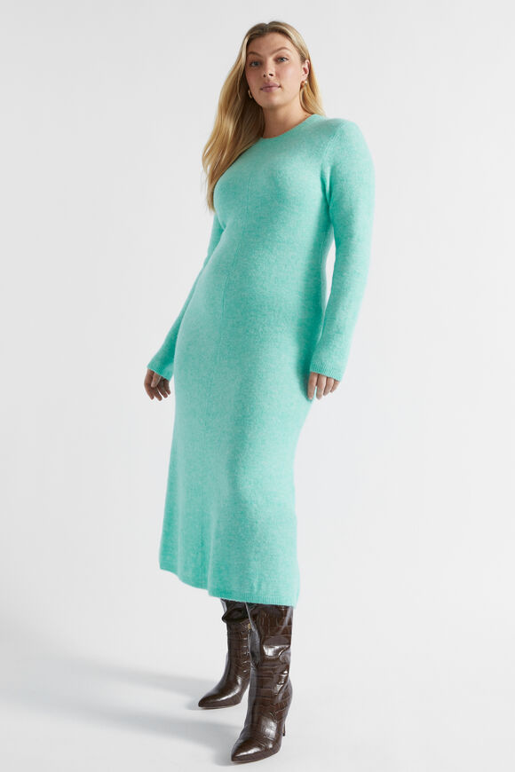 Seam Front Knit Dress  Opal Marle  hi-res
