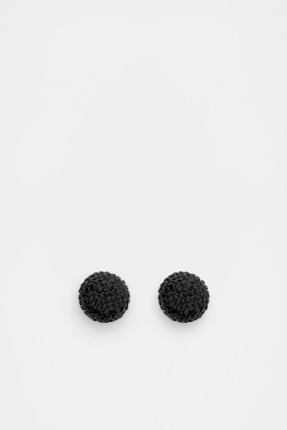 Sparkle Dome Stud  Black  hi-res
