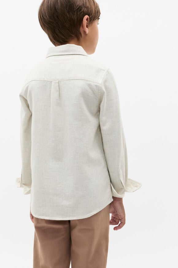 Brushed Shirt  Oat Marle  hi-res