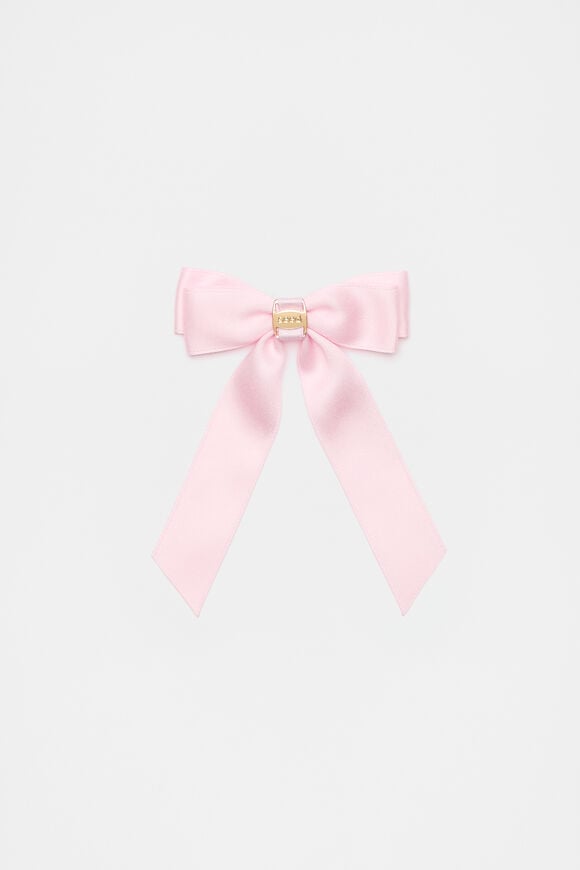 Heritage Tail Bow Duck Clip  Pale Candy Pink  hi-res