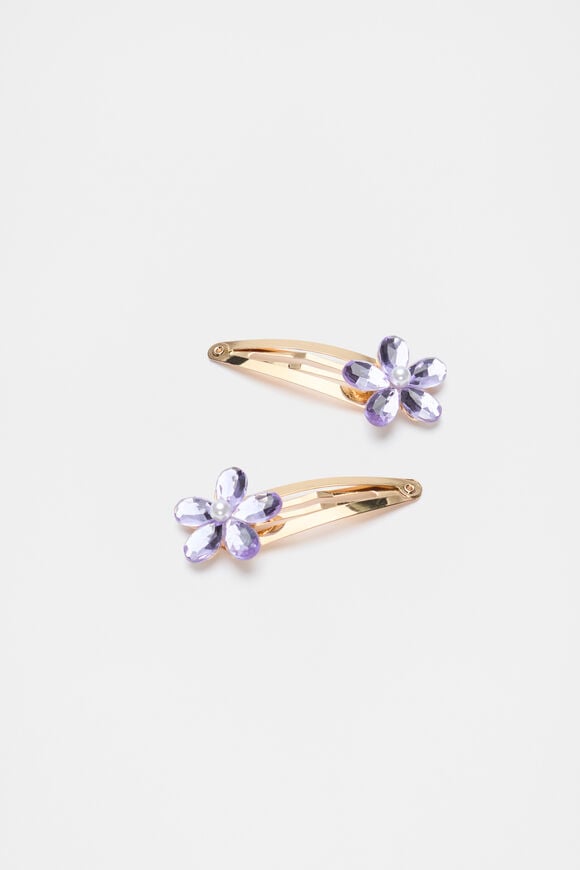 Flower Gem Snaps  Lavender  hi-res