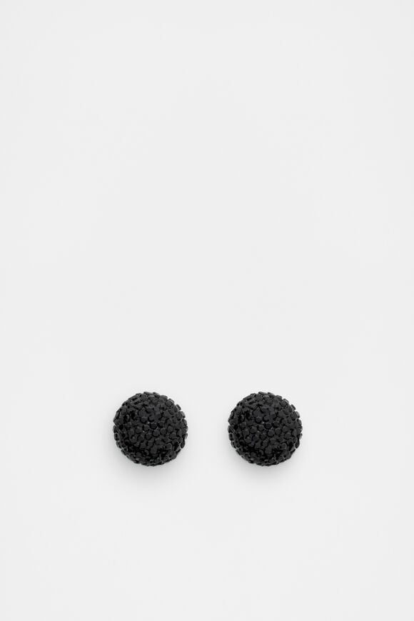 Sparkle Dome Stud  Black  hi-res