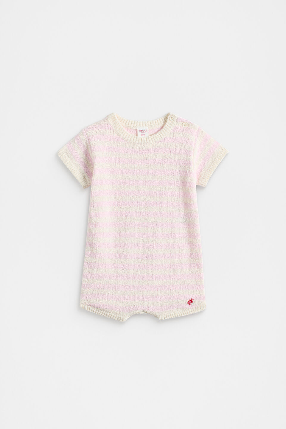 Ladybug Knit Romper  Posie