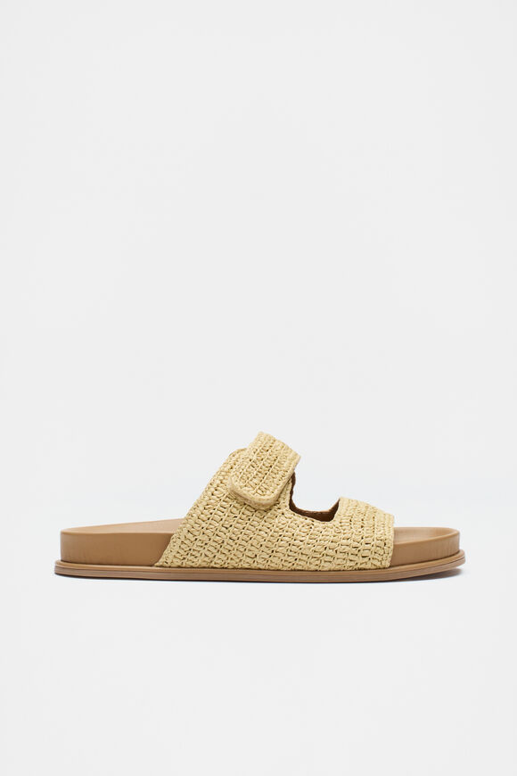 Tully Raffia Slide  Natural  hi-res