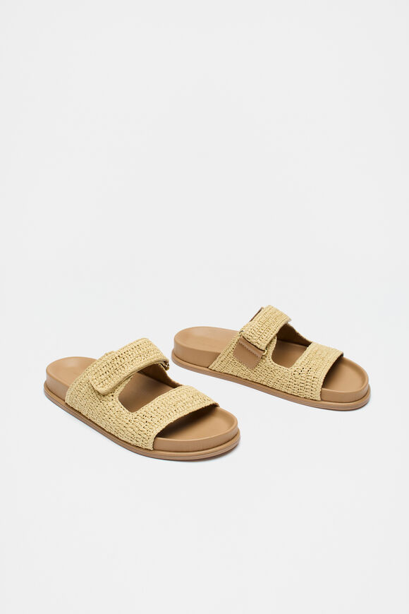 Tully Raffia Slide  Natural  hi-res