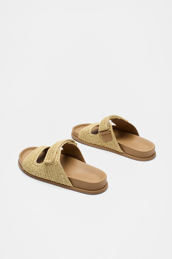 Tully Raffia Slide  Natural  hi-res