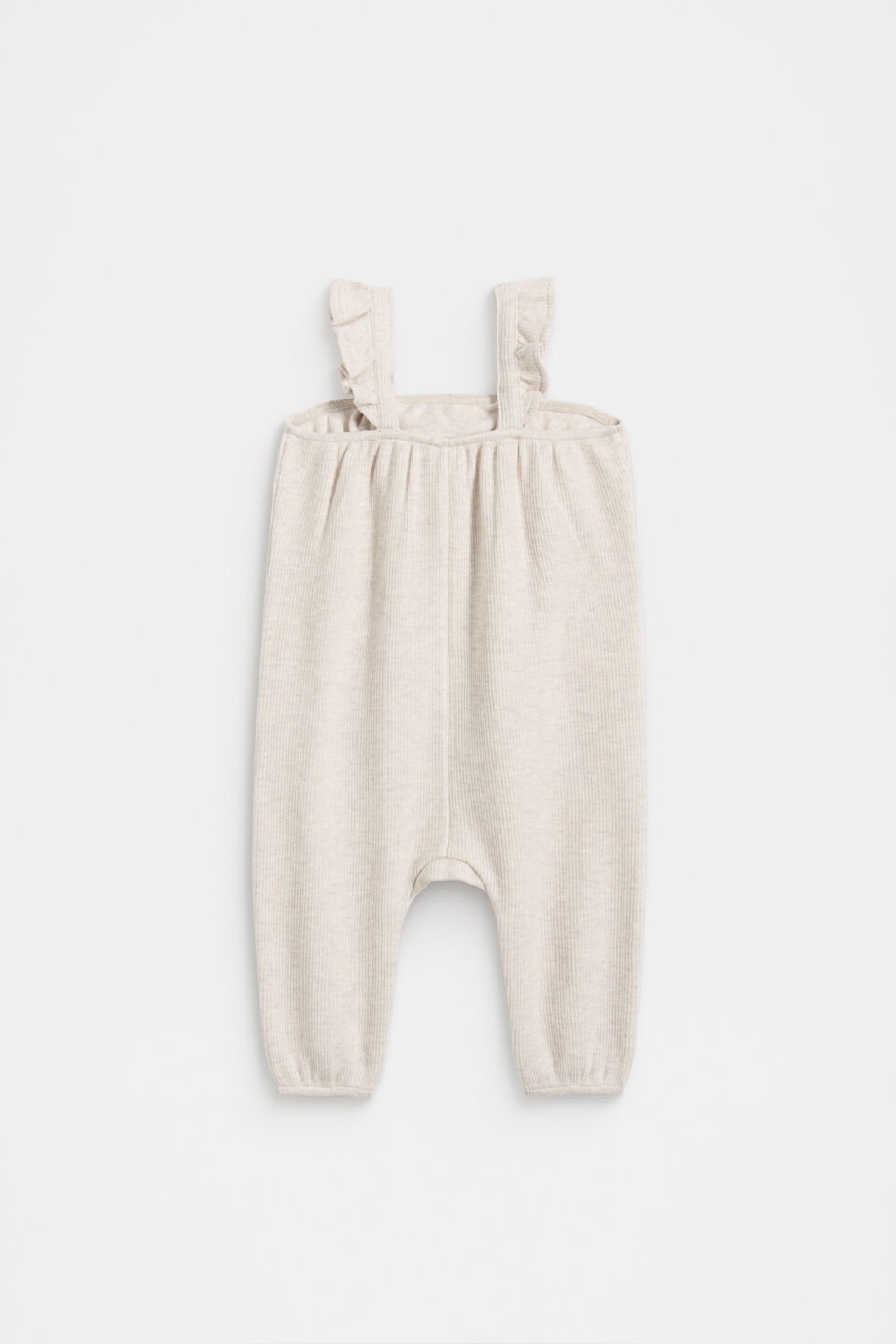 Logo Frill Overall  Cream Marle