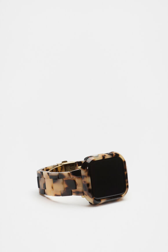 Resin Smart Watch Frame  Milky Tort  hi-res