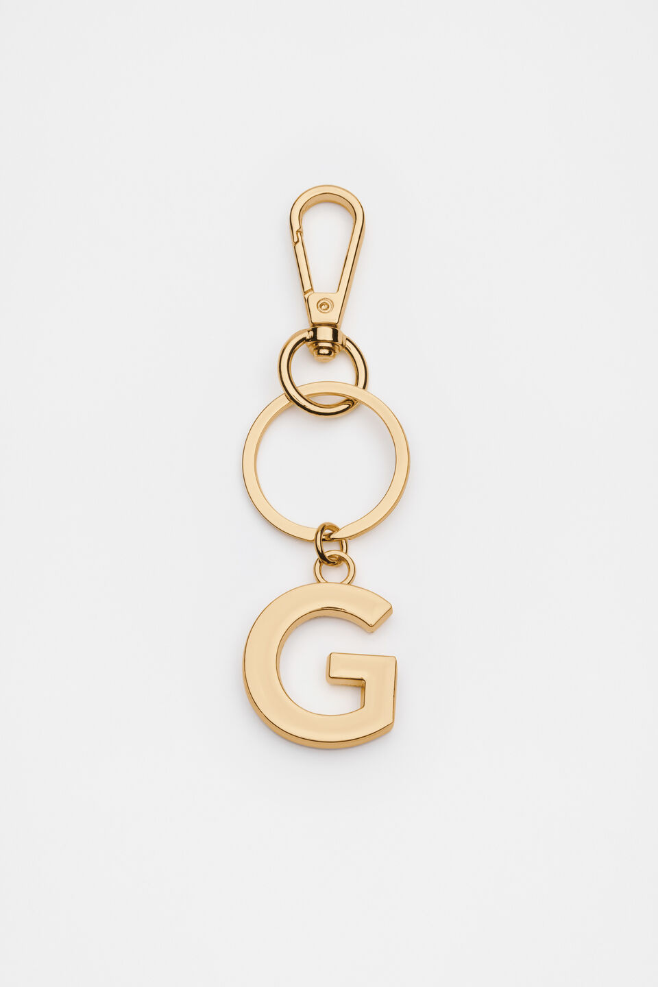 Gold Initials Keyring  G
